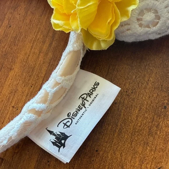 Disney White Lace Ears with Floral Accents (NWT) - Picture 2 of 10